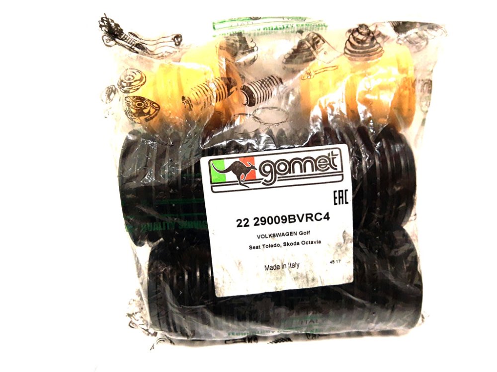 Комплект передних пыльников и отбойников GOMET 22 29009BVRC4 (для заниженной подвески)